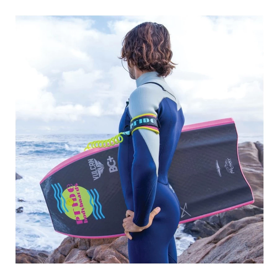 Bodyboard Pride The Answer Radial Flex SDC Retro - Aqua Blue / Metallic Dark Grey 3 Bodyboard Pride The Answer Radial Flex SDC Retro - Aqua Blue / Metallic Dark Grey – Image 3