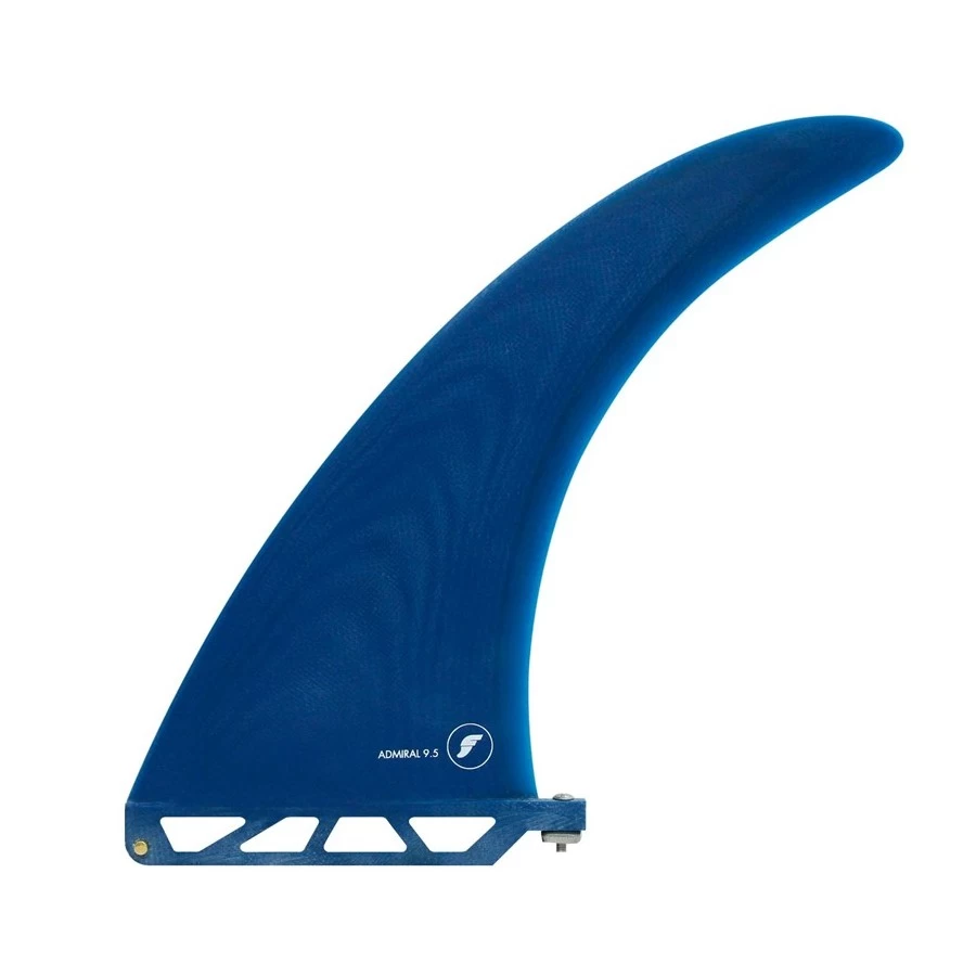 Dérive Single Futures Fins Admiral 9.5" Fiber Glass - Navy 1 Dérive Single Futures Fins Admiral 9.5" Fiber Glass - Navy