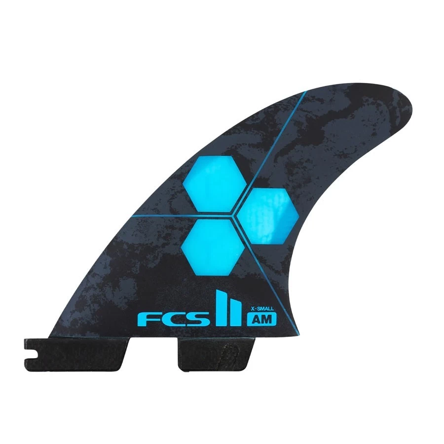 FCS II Al Merrick Performance Core Tri Fins Set Cyan X-Small 1 FCS II Al Merrick Performance Core Tri Fins Set Cyan X-Small