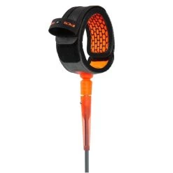 FCS Leash All Round Essential Charcoal Blood Orange -Aqua Zone Soldes fcs leash all round charcoal blood orange 2