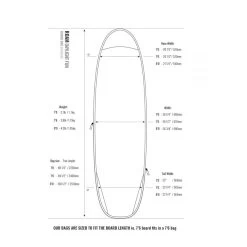 Housse De Surf Funboard Roam Daylight 5mm -Aqua Zone Soldes housse de surf funboard roam daylight 5mm 3
