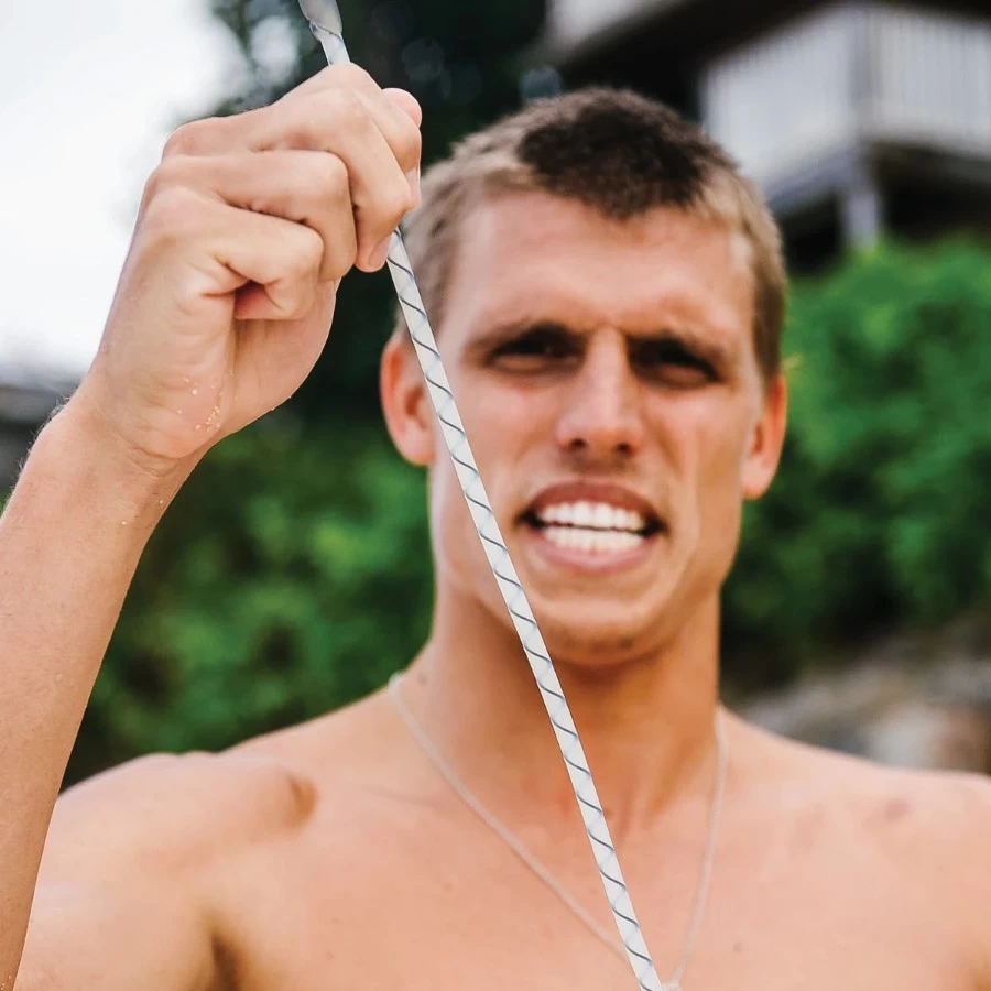 Leash FCS Freedom Helix 9' Genoux All Round Natural 2 Leash FCS Freedom Helix 9' Genoux All Round Natural – Image 2