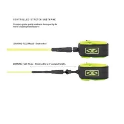 Leash Ocean & Earth Diamond Flex Regular 6'0- Pink -Aqua Zone Soldes leash ocean earth diamond flex regular 6 0 pink 2