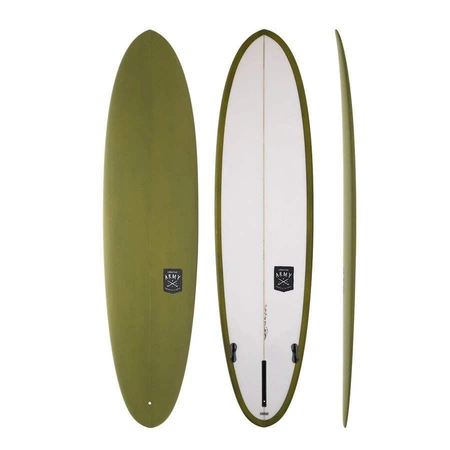 Longboard Creative Army Huevo 6'10 Kaki 1 Longboard Creative Army Huevo 6'10 Kaki