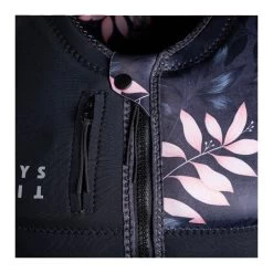 Mystic Dazzled Impact Vest Wake Women FZip - Black -Aqua Zone Soldes mystic dazzled impact vest wake women fzip black 6