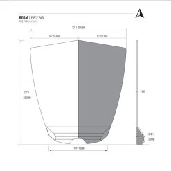 Pad De Surf Roam 2 Pièces Tail Pad Black 5 Pad De Surf Roam 2 Pièces Tail Pad Black -Aqua Zone Soldes pad de surf roam 2 pieces tail pad black 2